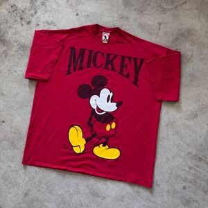 Vintage‎ 80s Mickey Mouse Oversized Sleeper Tee Single Stitch One Size Fits Most